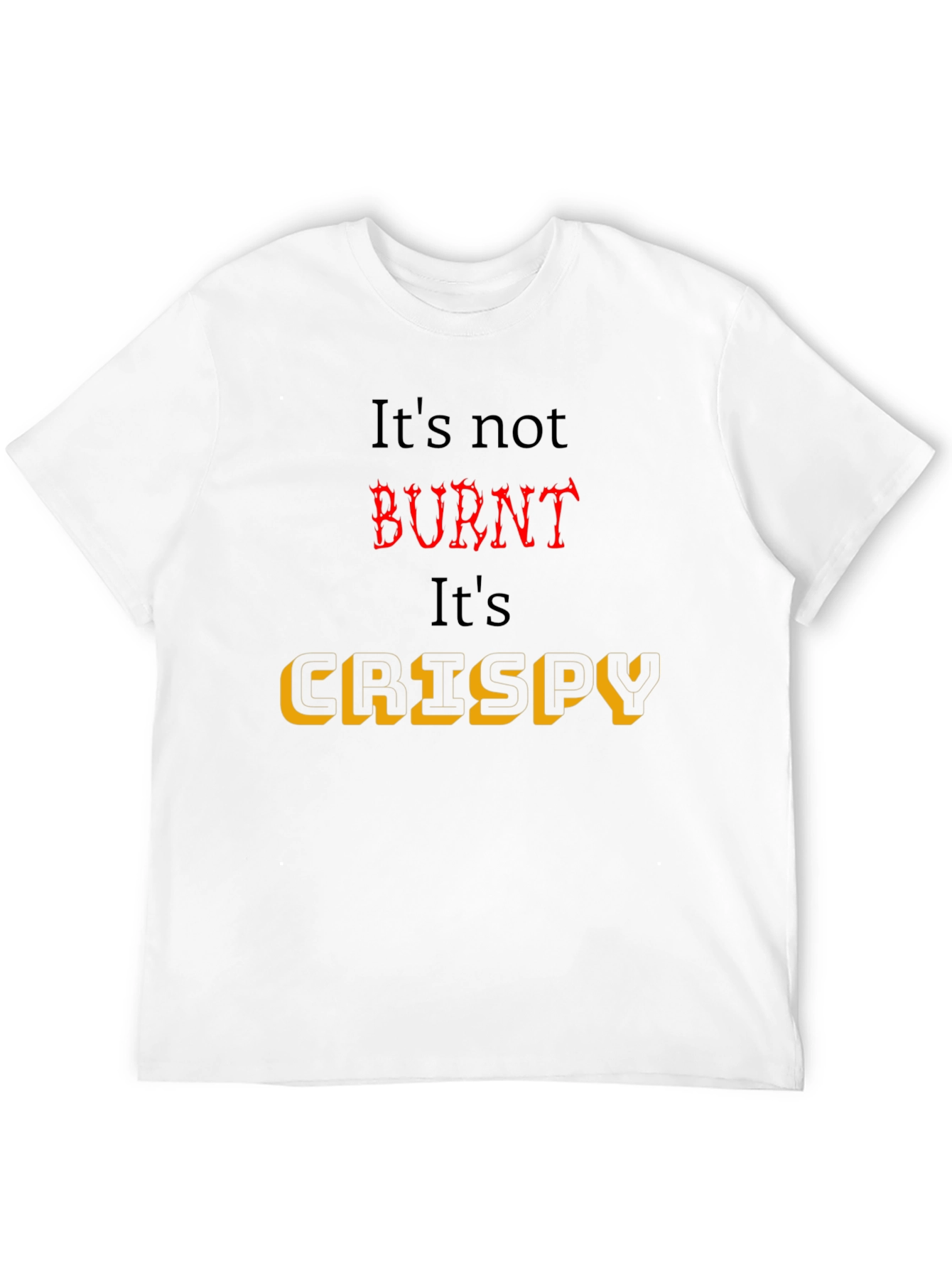 Crispy Black T-Shirt for Foodies