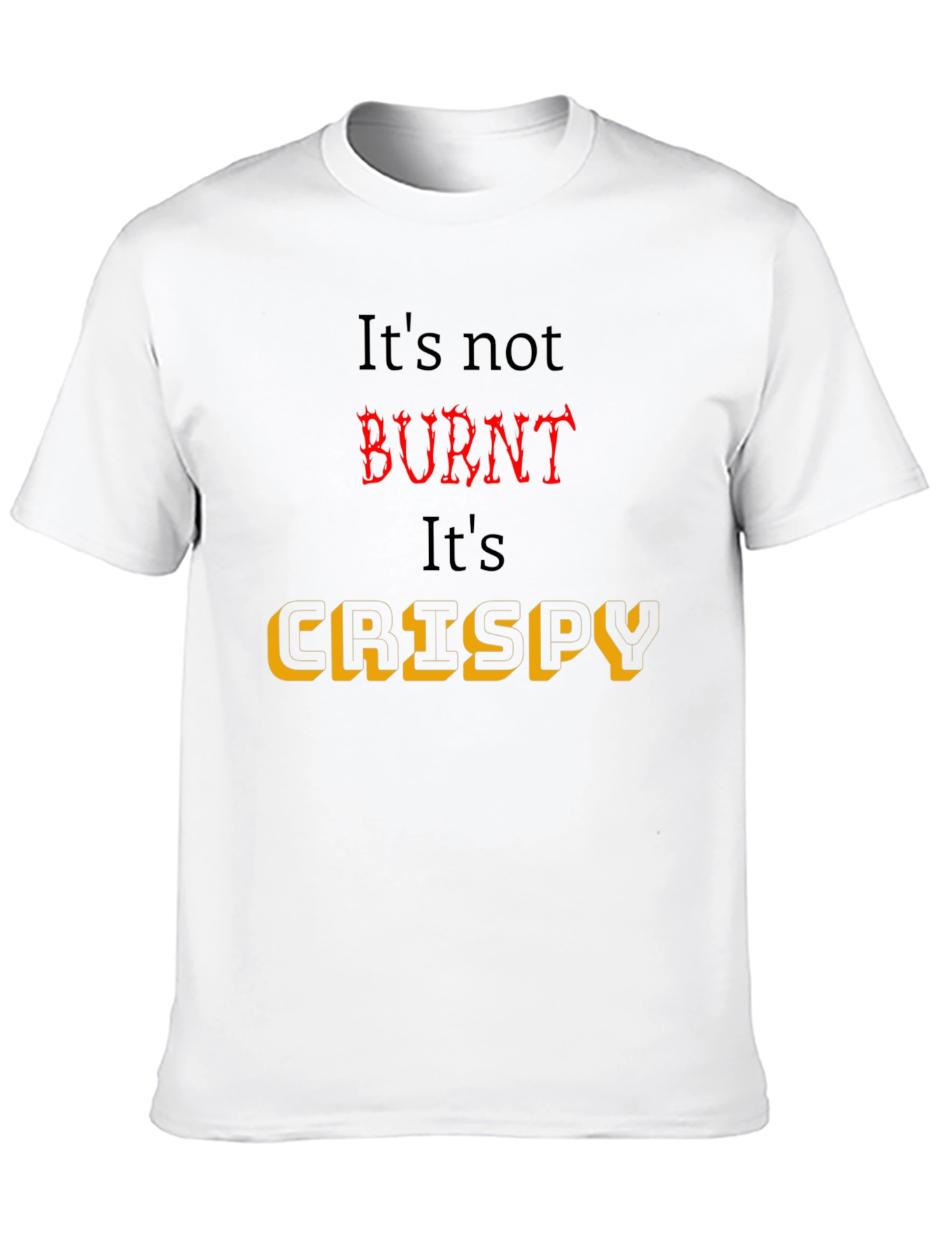Crispy Black T-Shirt for Foodies