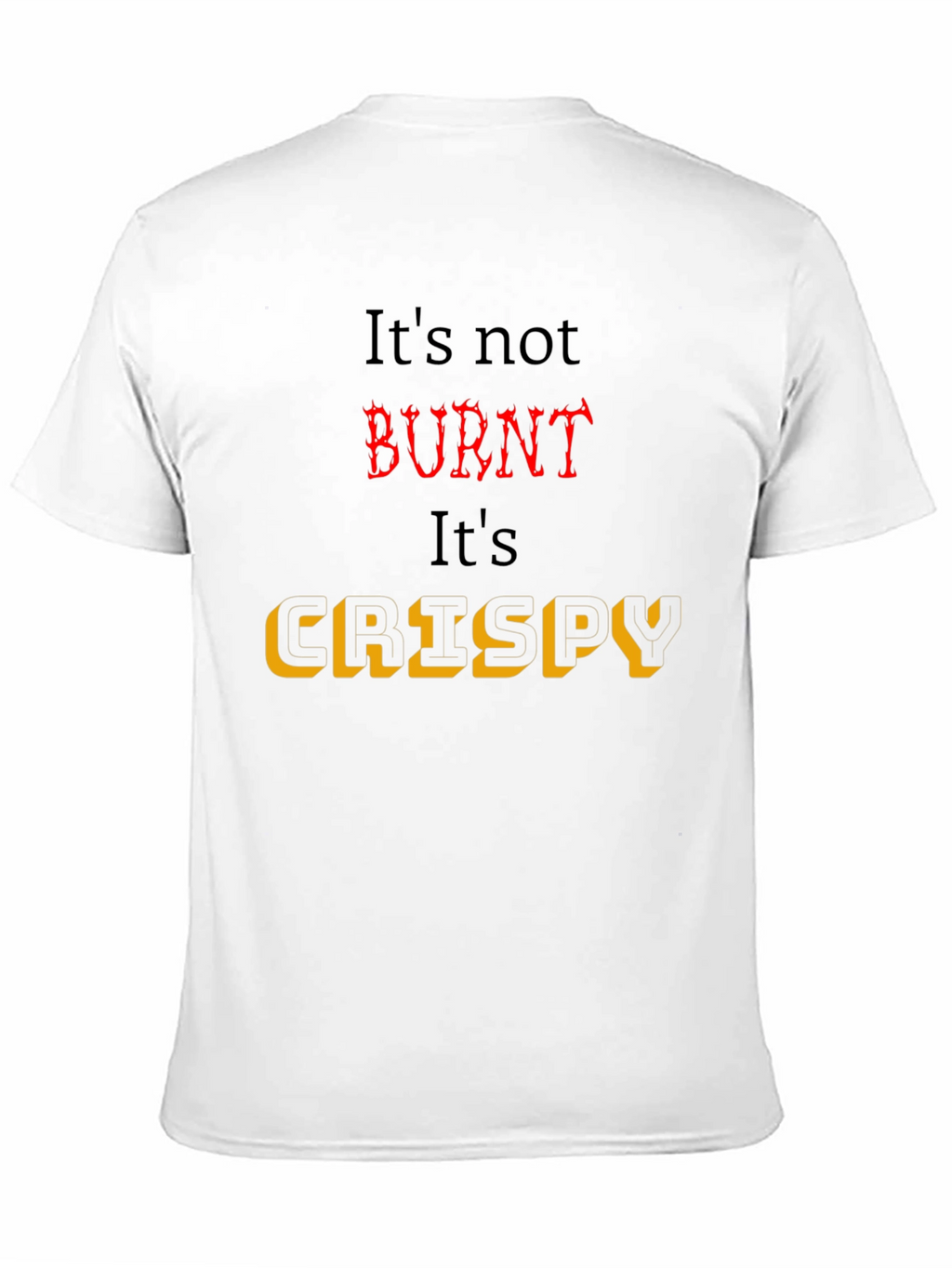 Crispy Black T-Shirt for Foodies