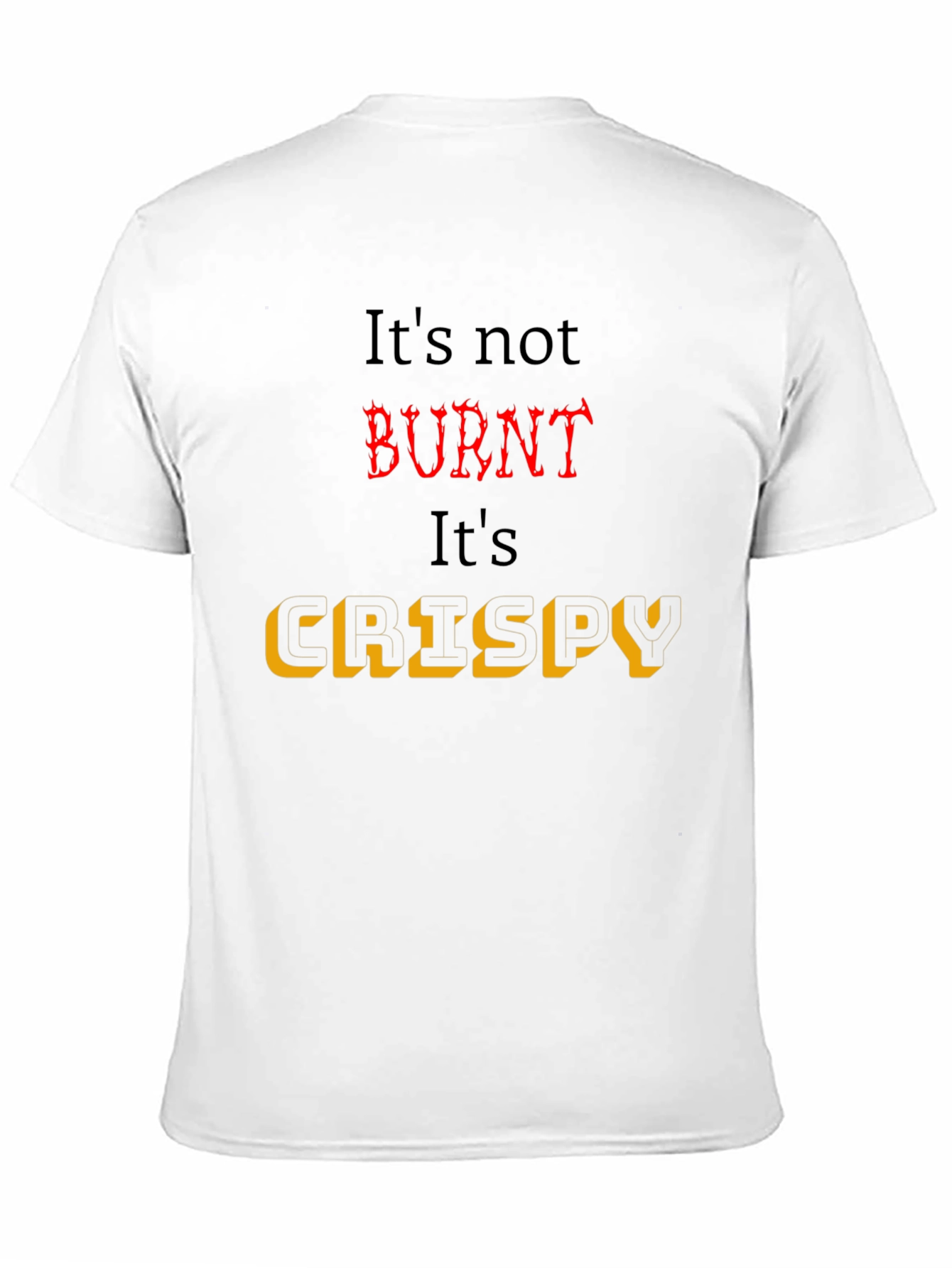 Crispy Black T-Shirt for Foodies