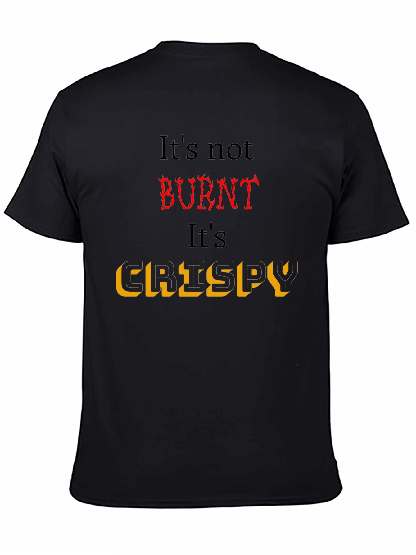 Crispy Black T-Shirt for Foodies