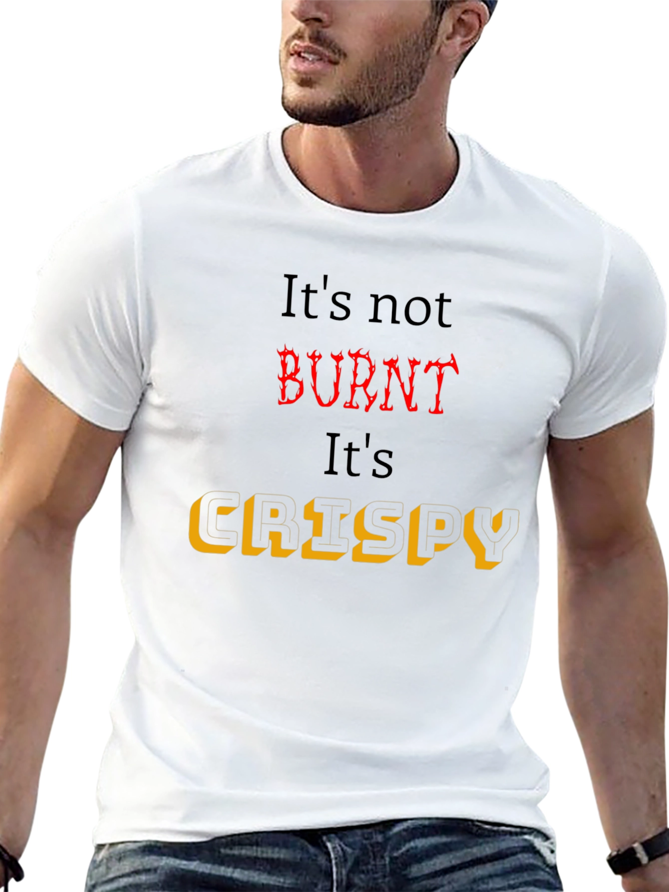 Crispy Black T-Shirt for Foodies
