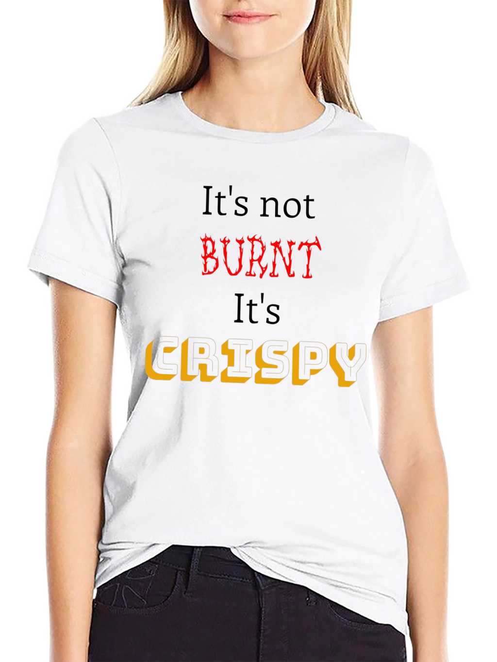 Crispy Black T-Shirt for Foodies