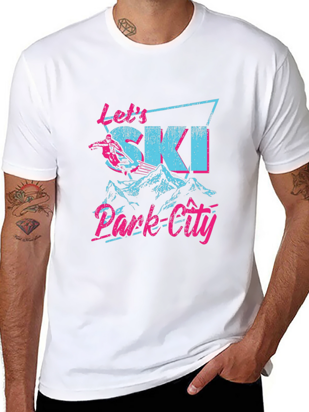 Lets Ski Park City Graphic Tee