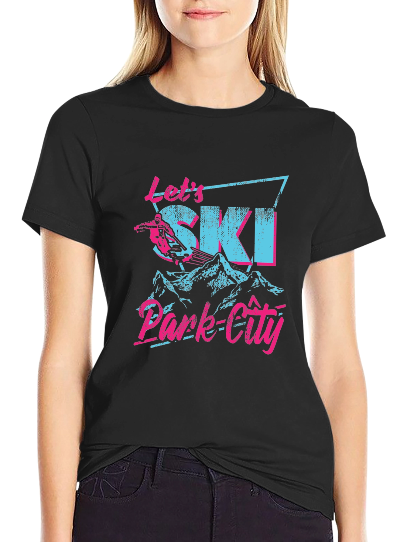 Lets Ski Park City Graphic Tee