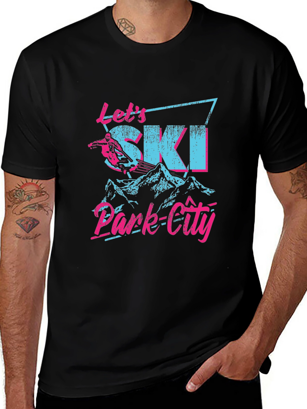 Lets Ski Park City Graphic Tee