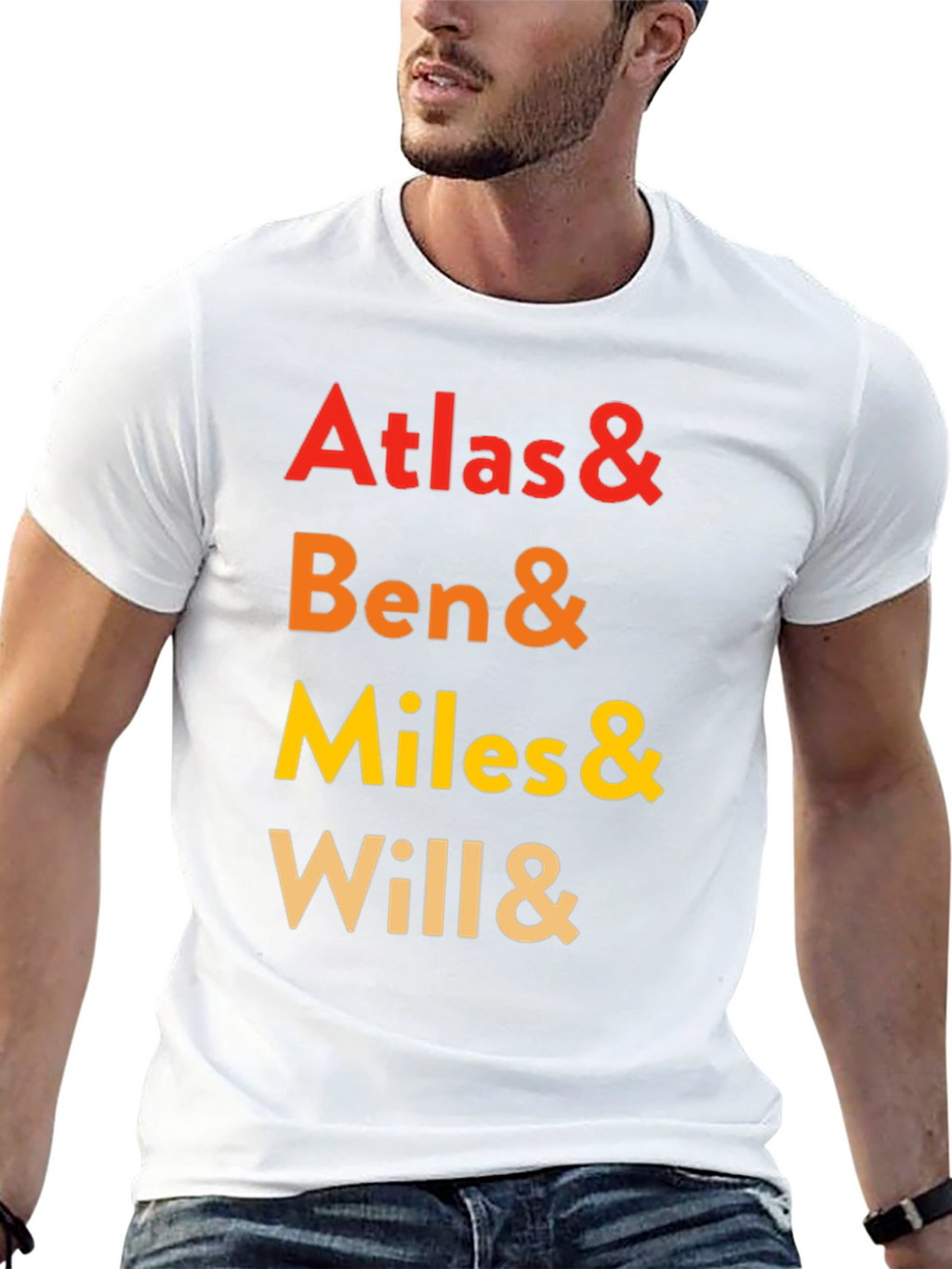 Atlas & Ben & Miles & Will Crewneck Tee