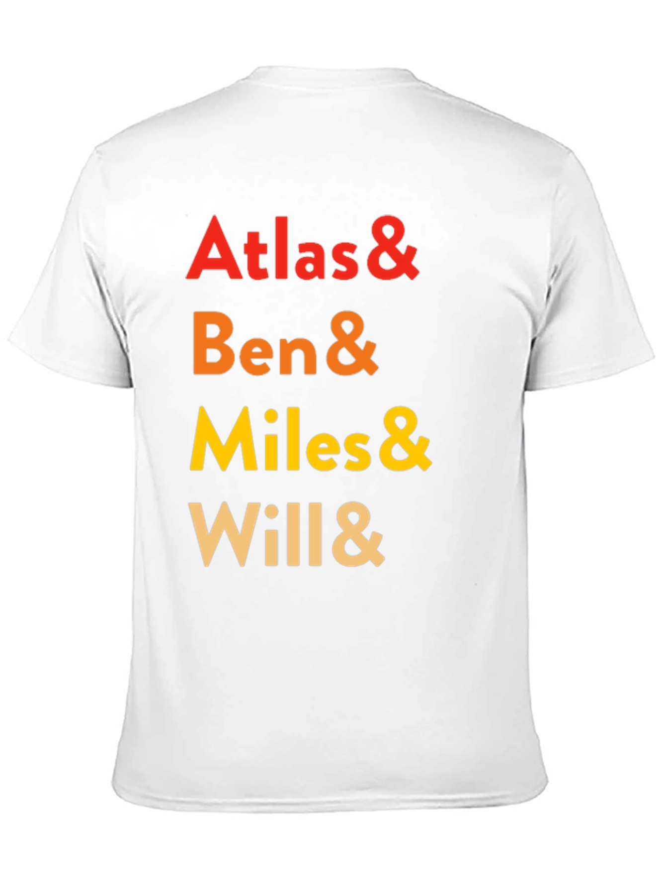 Atlas & Ben & Miles & Will Crewneck Tee