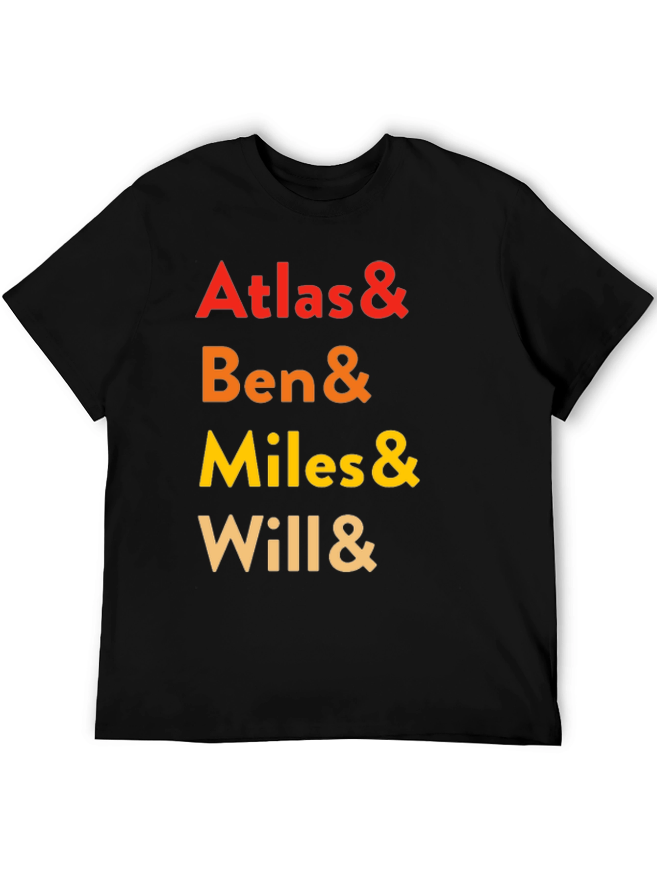 Atlas & Ben & Miles & Will Crewneck Tee