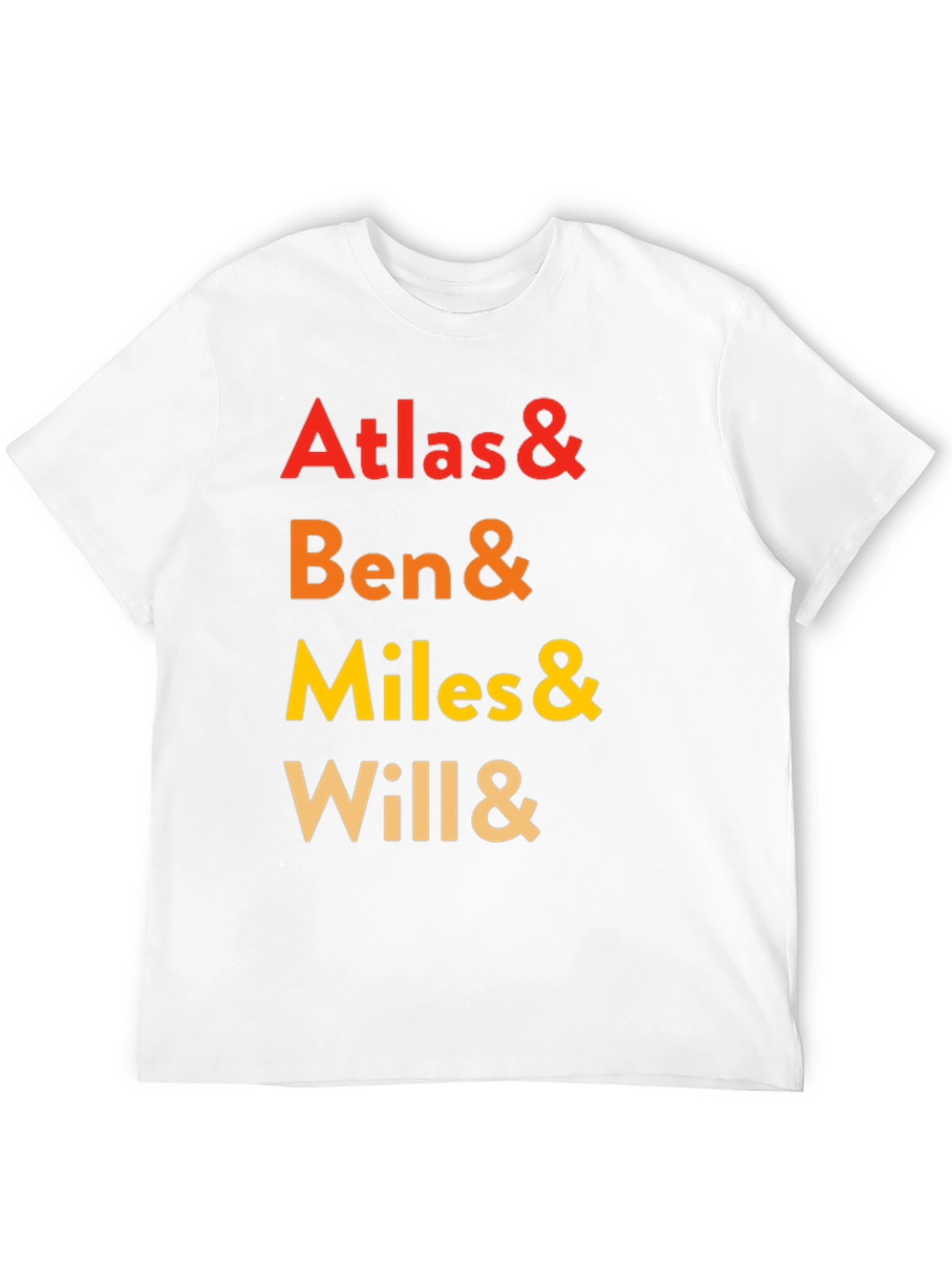 Atlas & Ben & Miles & Will Crewneck Tee