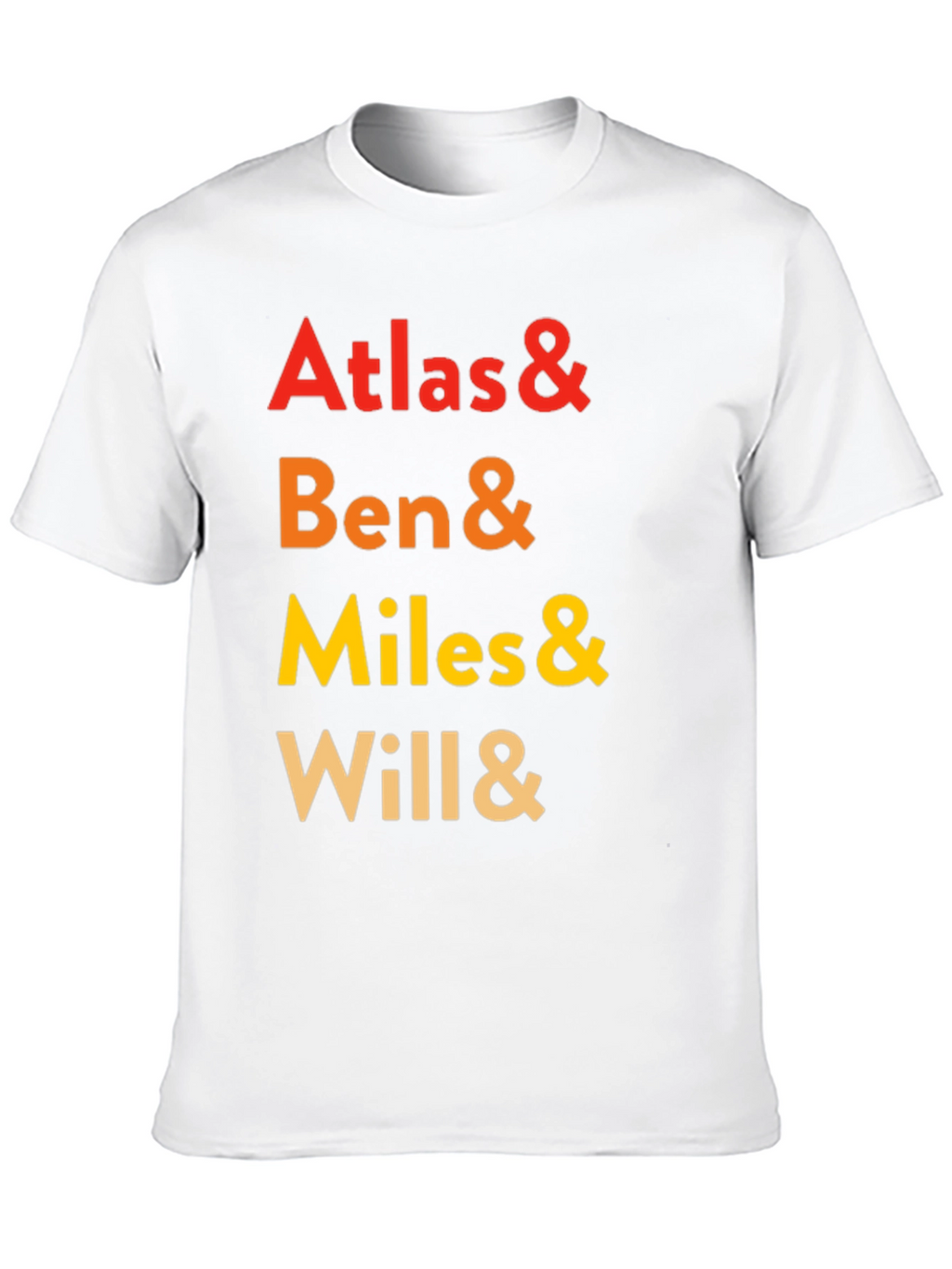 Atlas & Ben & Miles & Will Crewneck Tee