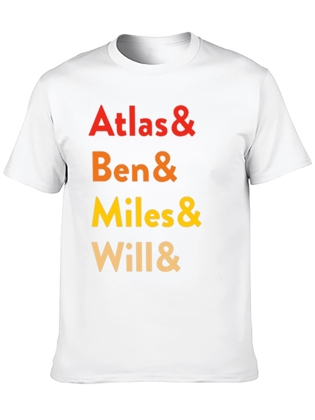 Atlas & Ben & Miles & Will Crewneck Tee