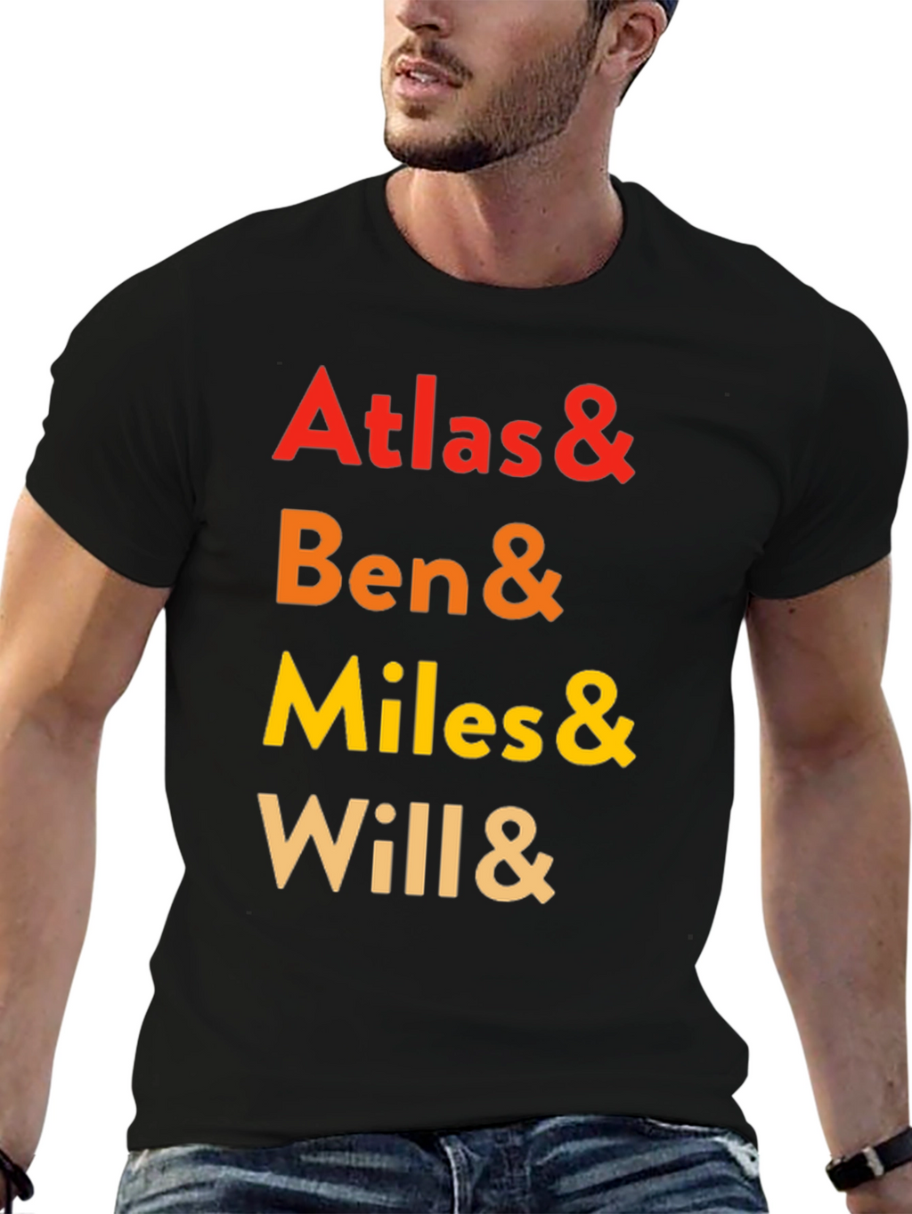 Atlas & Ben & Miles & Will Crewneck Tee