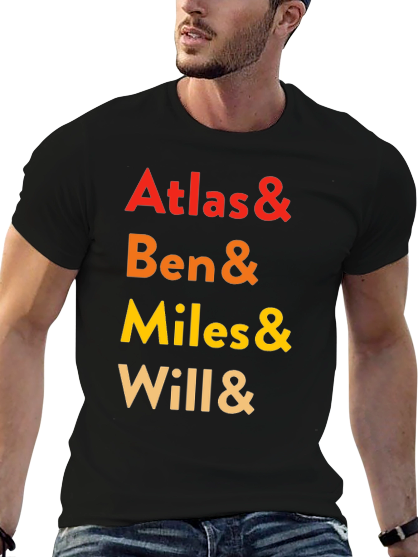 Atlas & Ben & Miles & Will Crewneck Tee