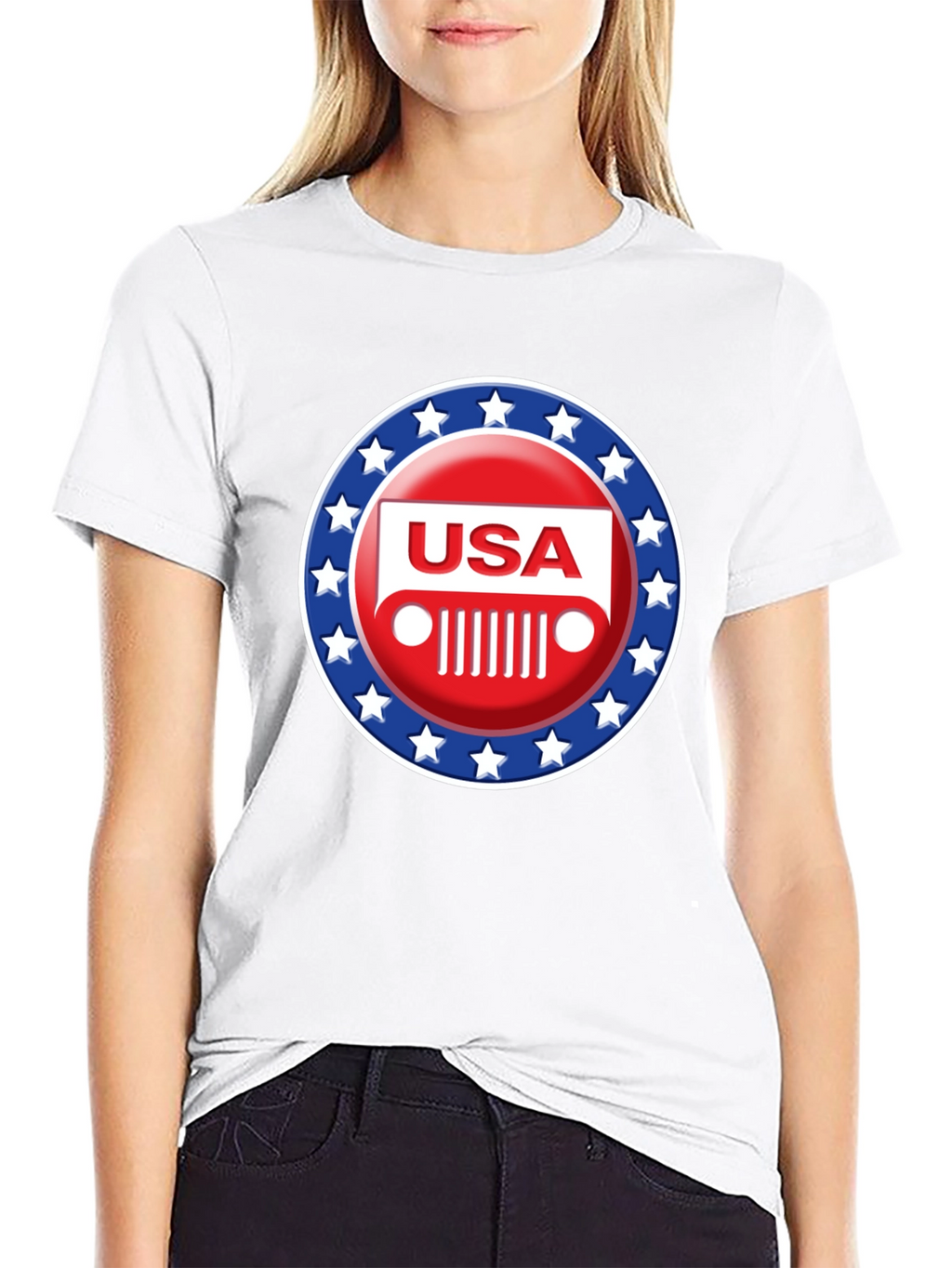 USA Jeep Patriotic T-Shirt