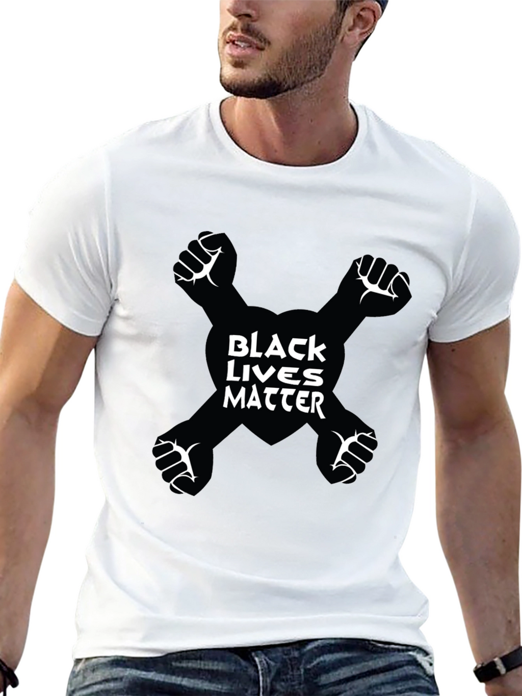 Black Lives Matter Fist Graphic Tee