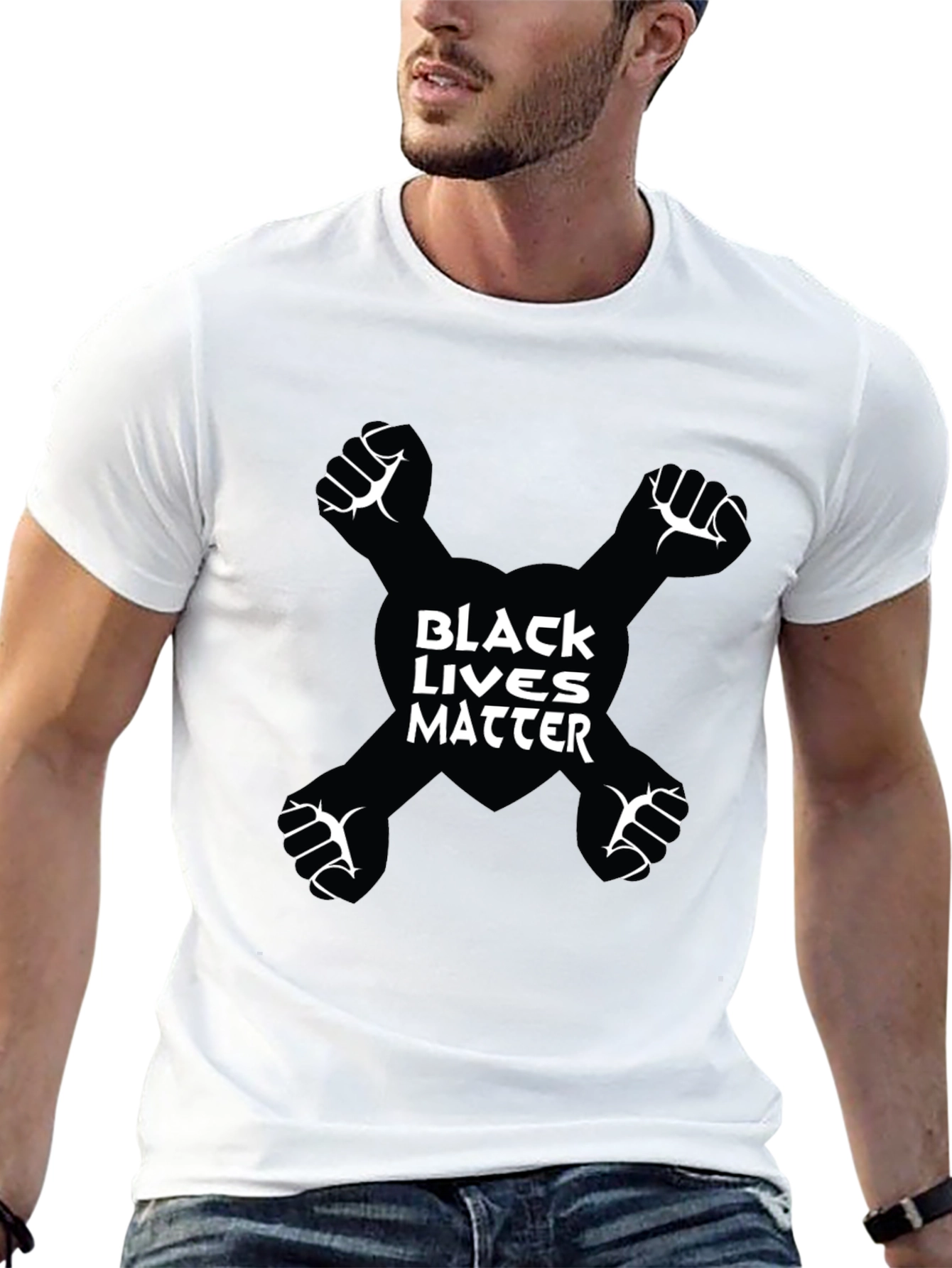 Black Lives Matter Fist Graphic Tee