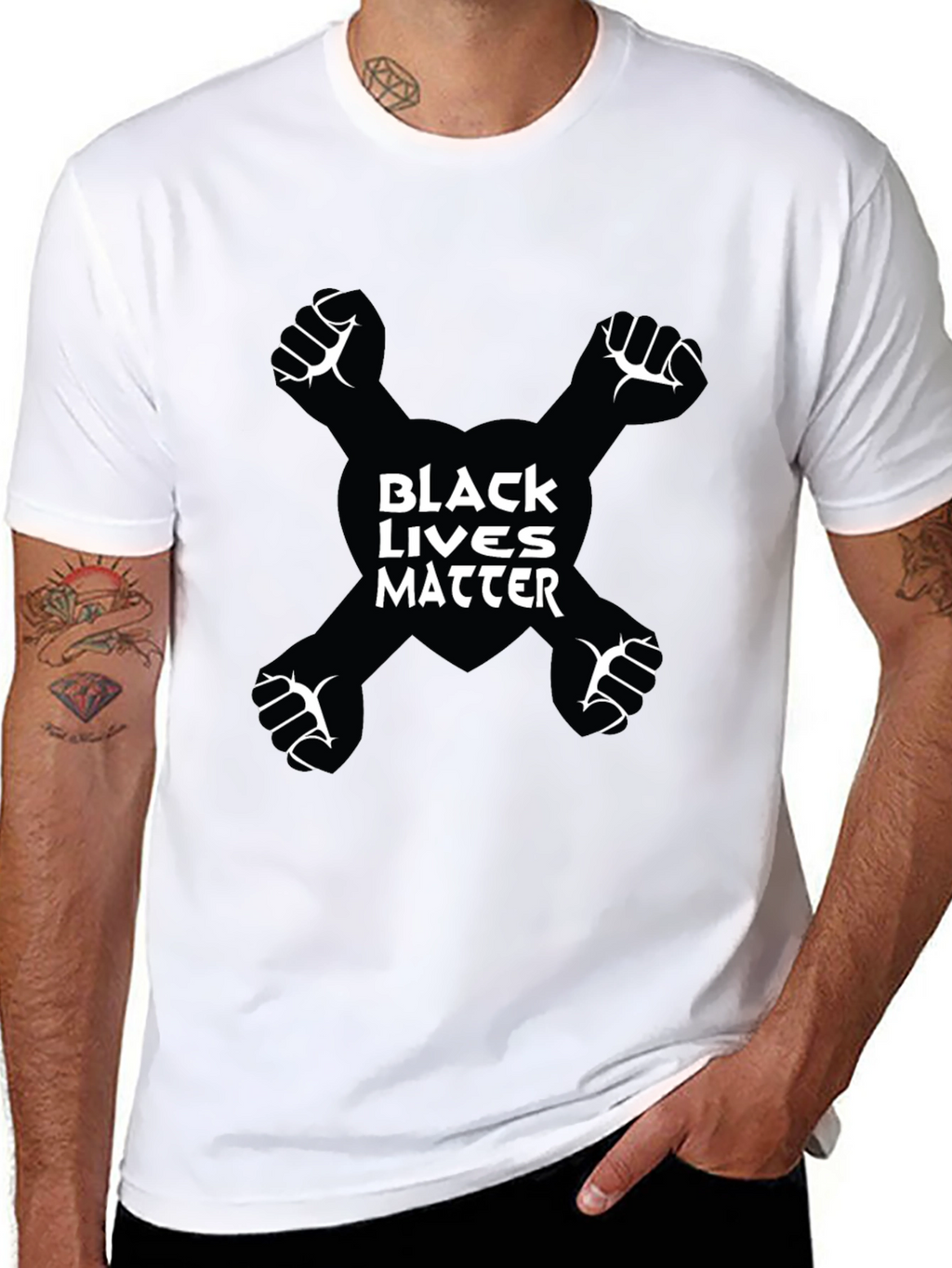 Black Lives Matter Fist Graphic Tee