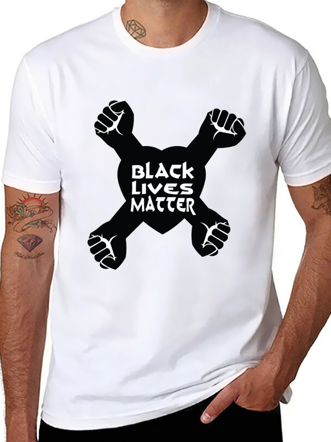 Black Lives Matter Fist Graphic Tee