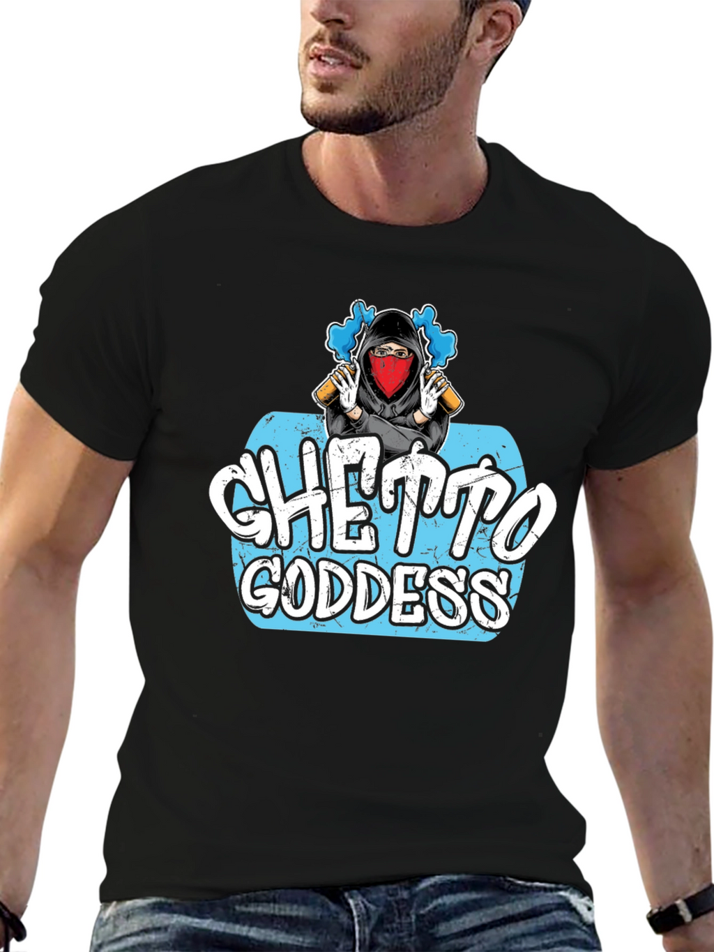 Ghetto Goddess Graphic T-Shirt - Urban Style