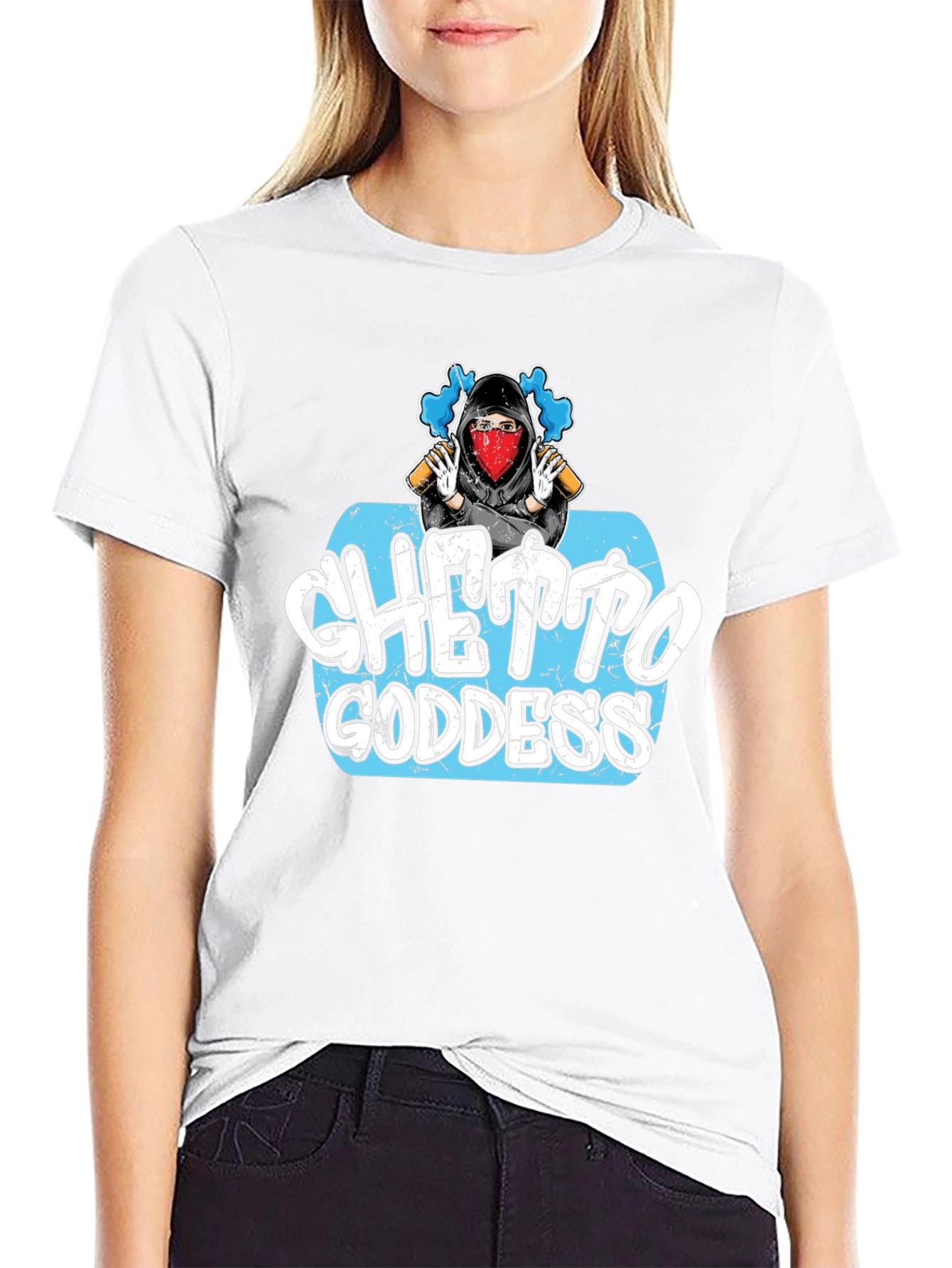 Ghetto Goddess Graphic T-Shirt - Urban Style