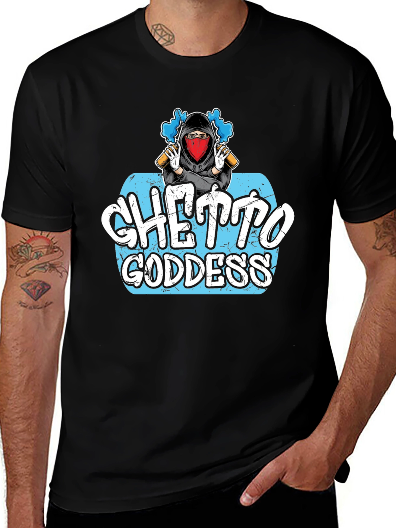 Ghetto Goddess Graphic T-Shirt - Urban Style