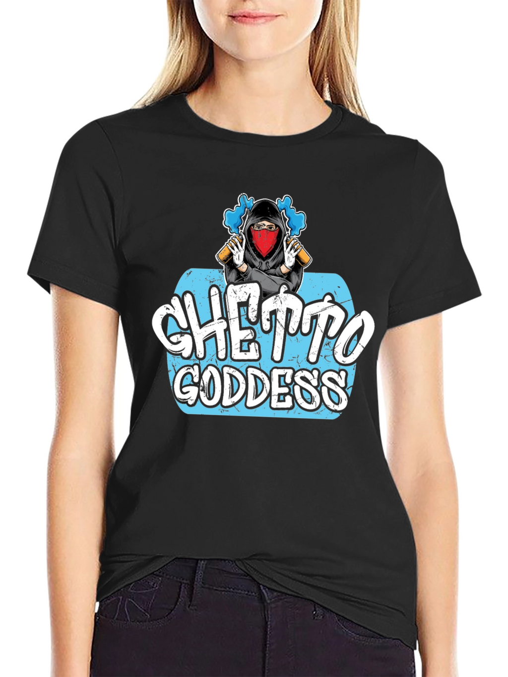 Ghetto Goddess Graphic T-Shirt - Urban Style