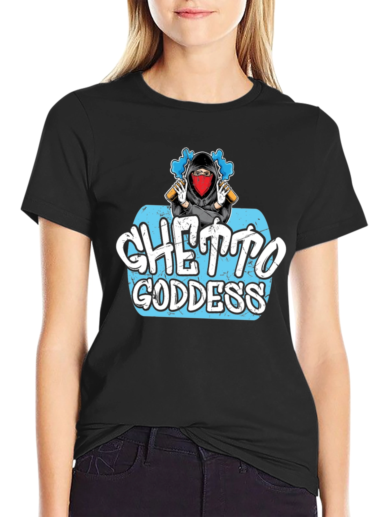 Ghetto Goddess Graphic T-Shirt - Urban Style