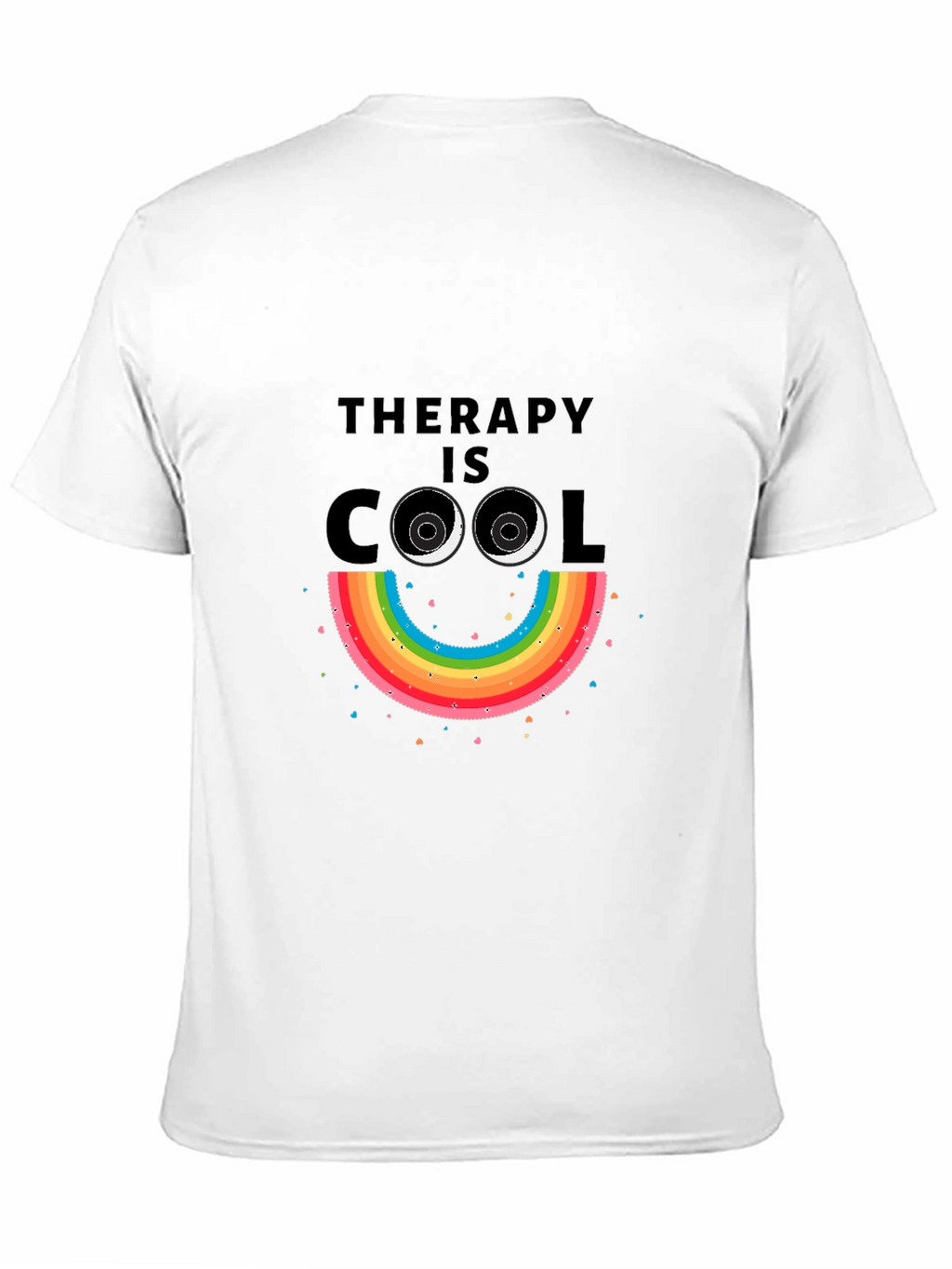 Therapy is Cool Rainbow Smiley Tee