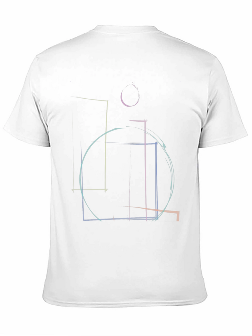 Abstract Geometric Line Art T-Shirt