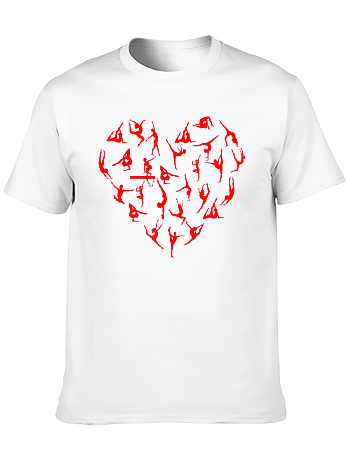 Gymnastics Heart T-Shirt - Black