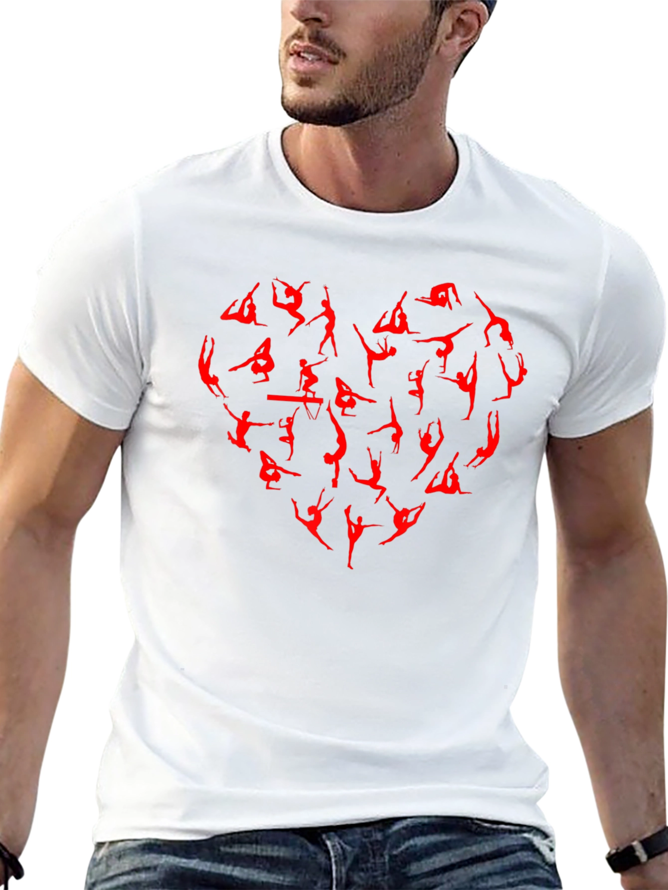 Gymnastics Heart T-Shirt - Black