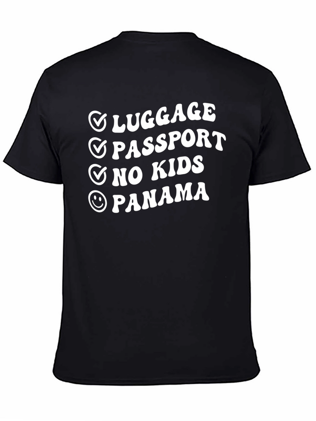 Luggage Passport No Kids Panama T-Shirt