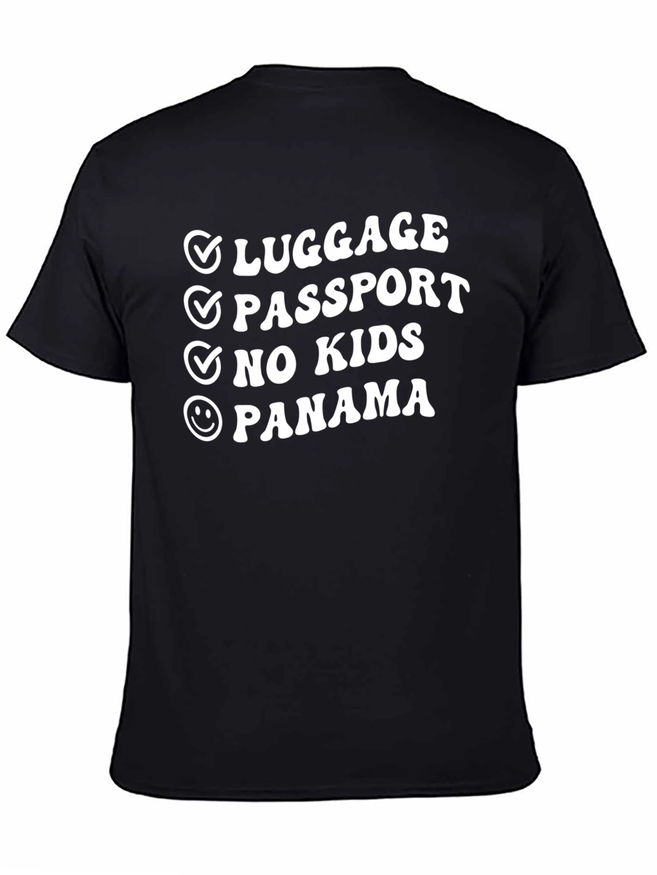 Luggage Passport No Kids Panama T-Shirt