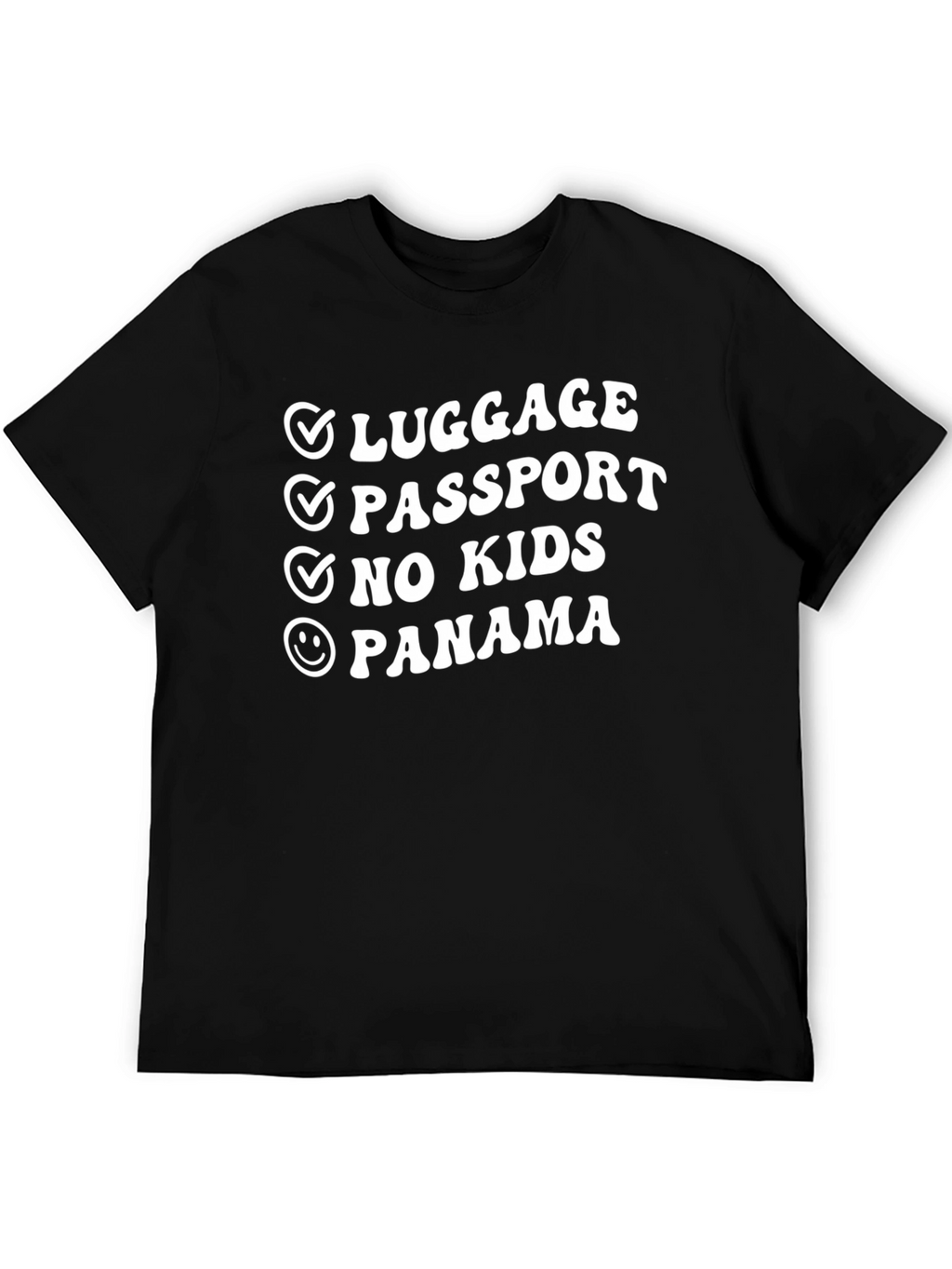 Luggage Passport No Kids Panama T-Shirt
