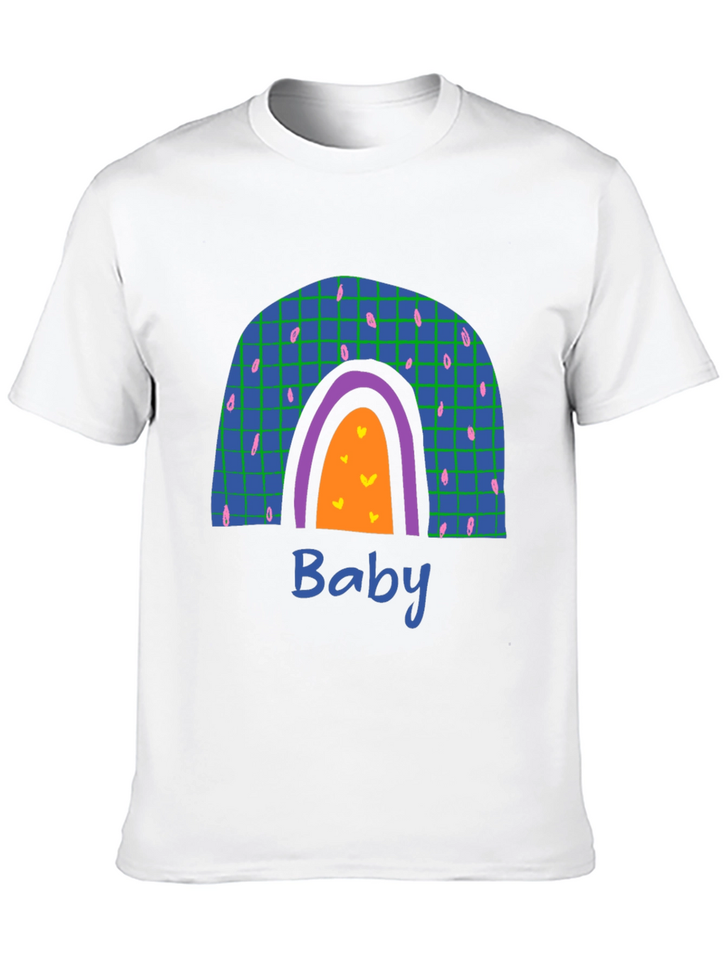 Rainbow Baby Graphic Print Black T-Shirt