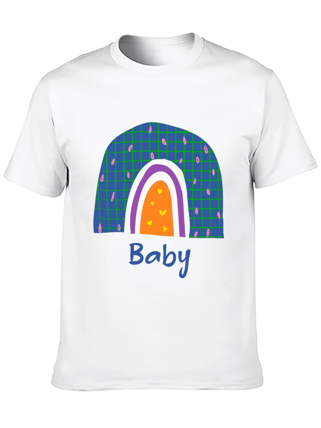 Rainbow Baby Graphic Print Black T-Shirt