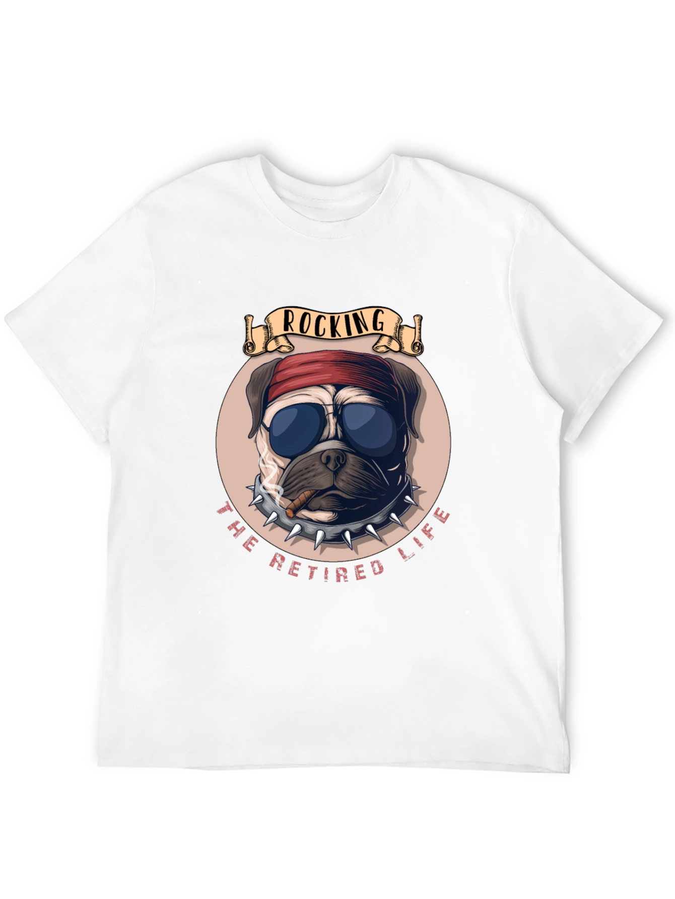 Rocking Retired Life Bulldog Graphic Tee