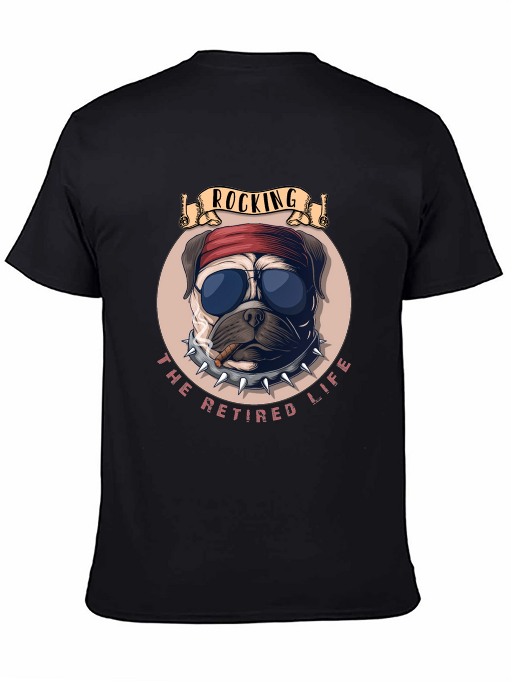 Rocking Retired Life Bulldog Graphic Tee
