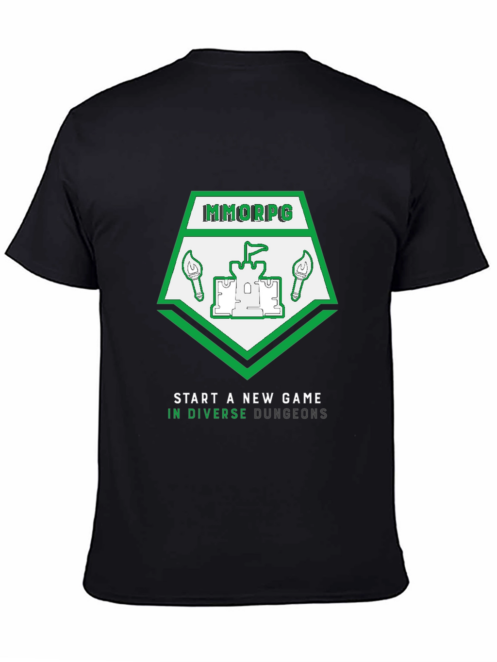 MMORPG New Game T-Shirt - Diverse Dungeons Design