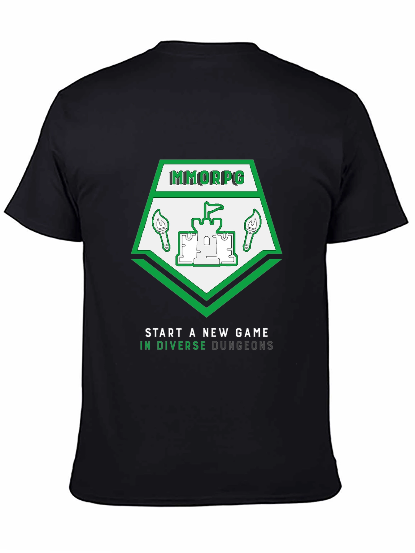 MMORPG New Game T-Shirt - Diverse Dungeons Design