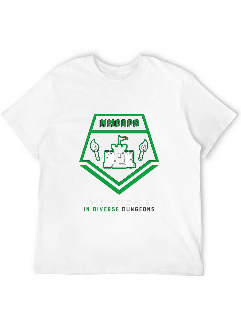 MMORPG New Game T-Shirt - Diverse Dungeons Design