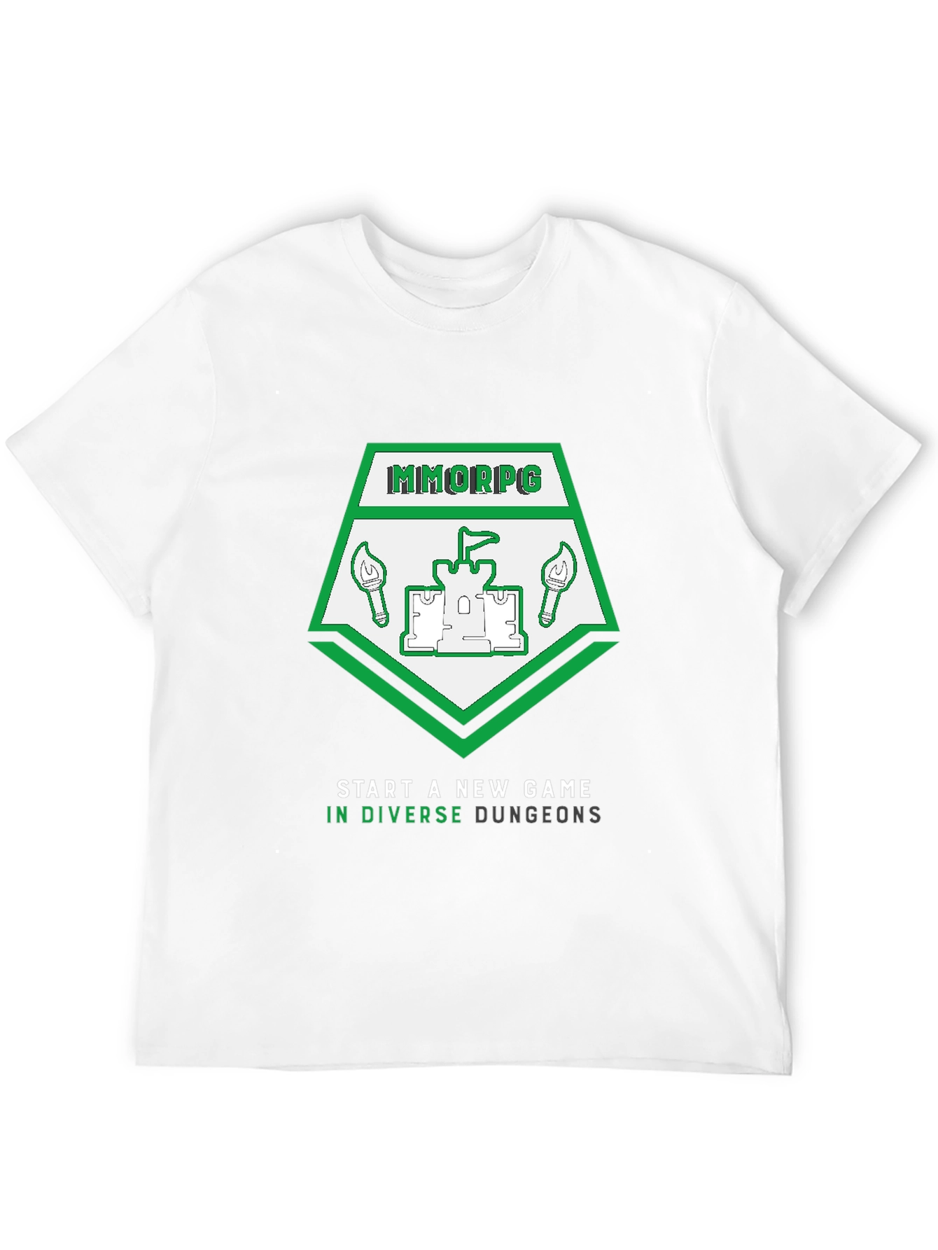 MMORPG New Game T-Shirt - Diverse Dungeons Design