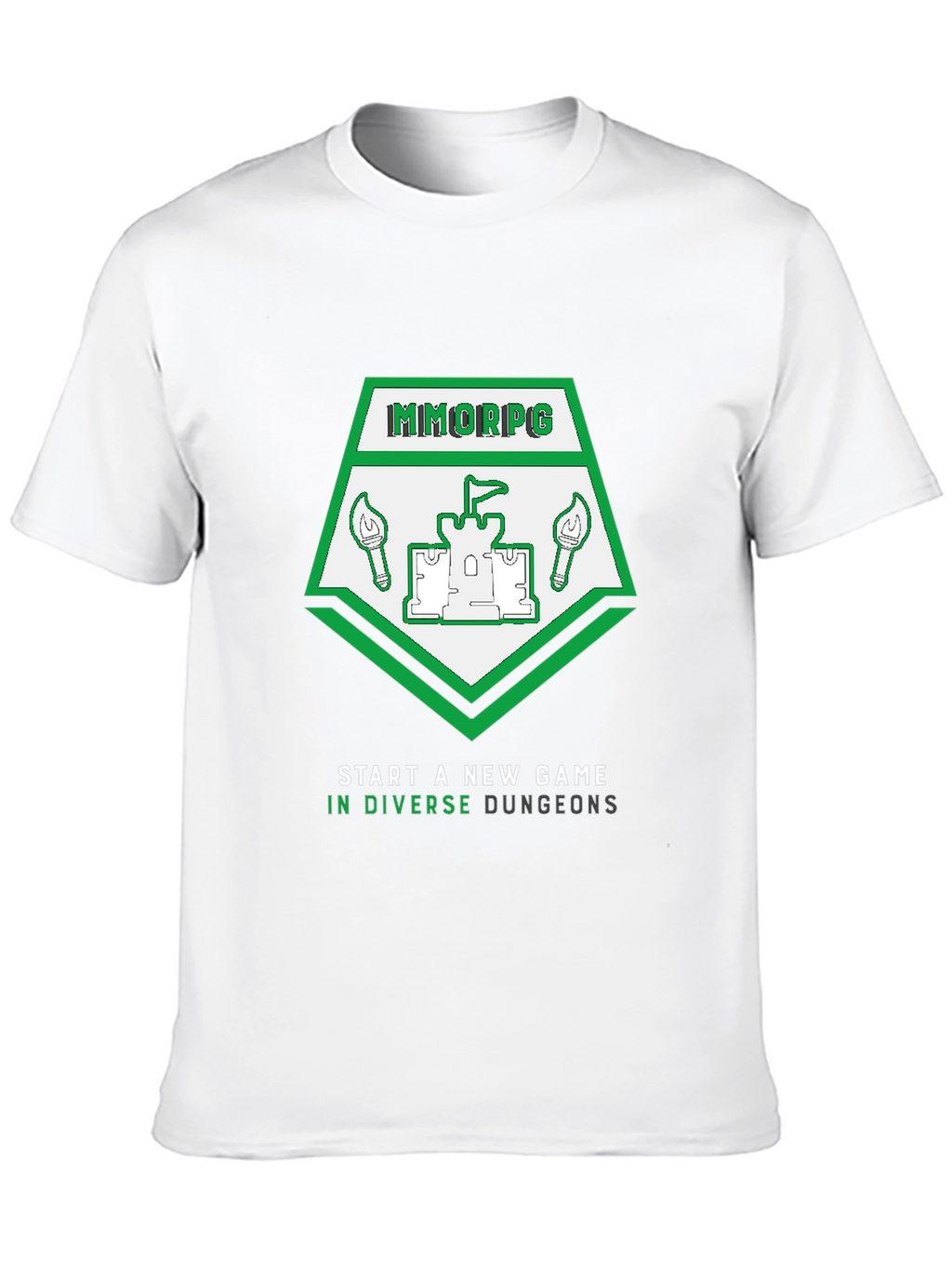 MMORPG New Game T-Shirt - Diverse Dungeons Design