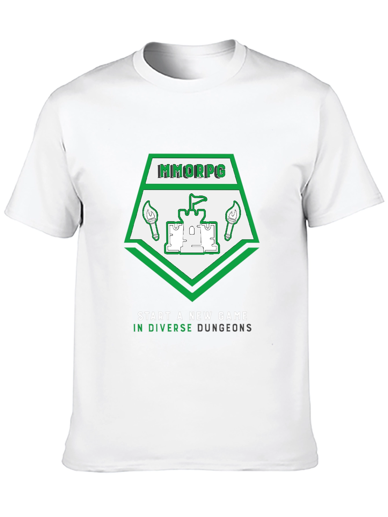MMORPG New Game T-Shirt - Diverse Dungeons Design