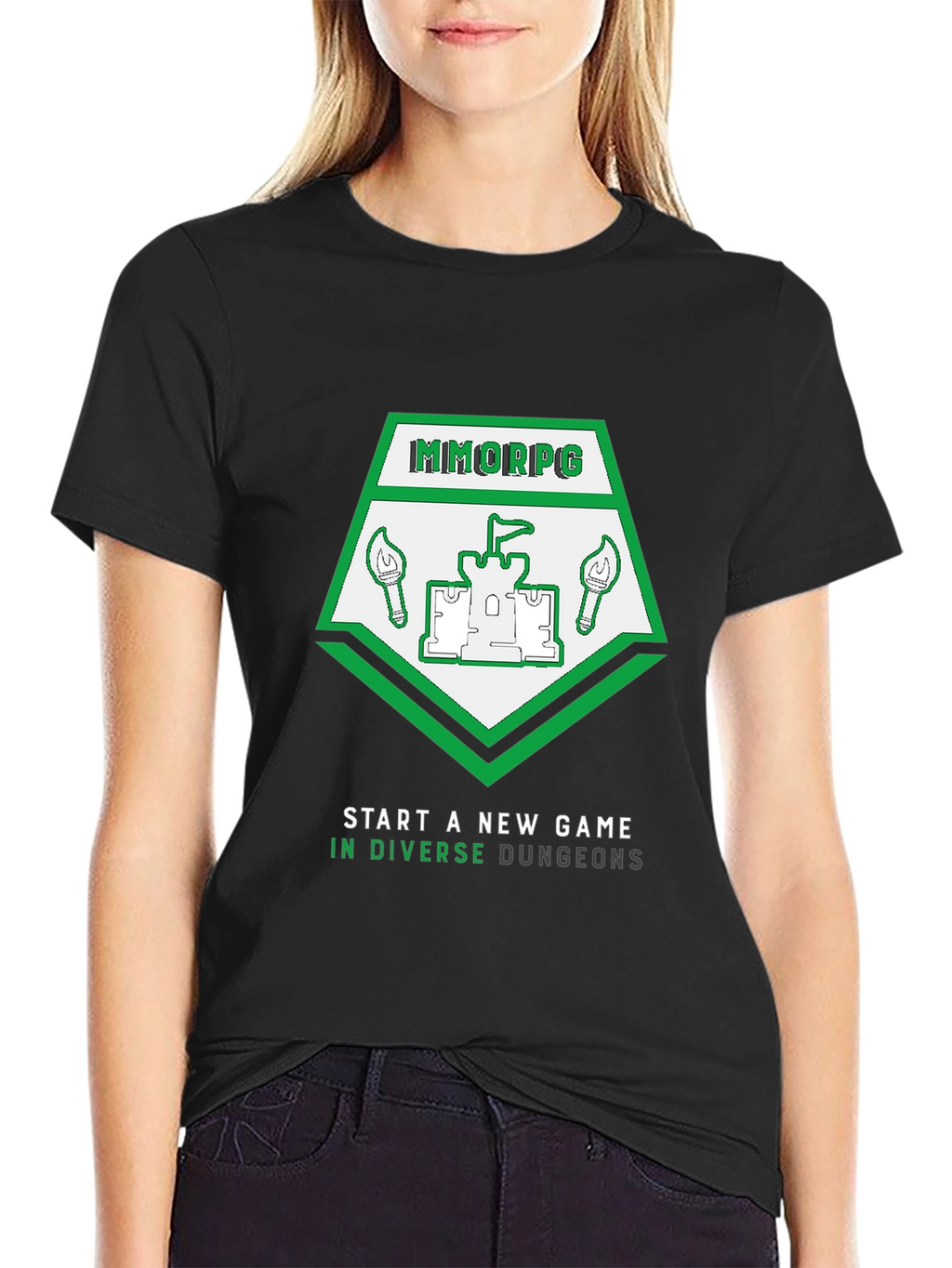 MMORPG New Game T-Shirt - Diverse Dungeons Design