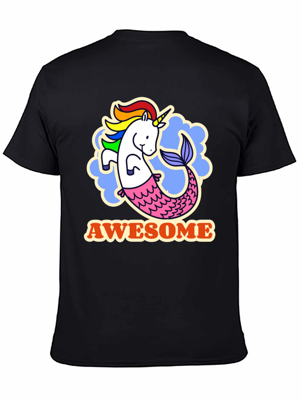 Awesome Unicorn Mermaid Graphic Tee