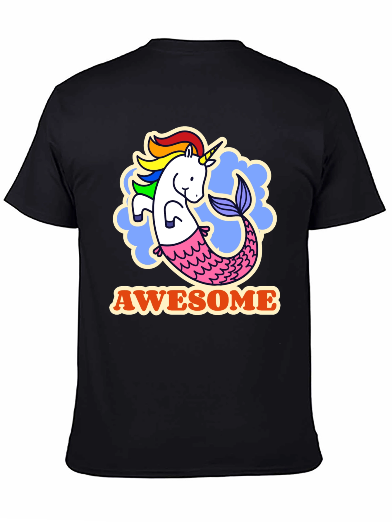 Awesome Unicorn Mermaid Graphic Tee