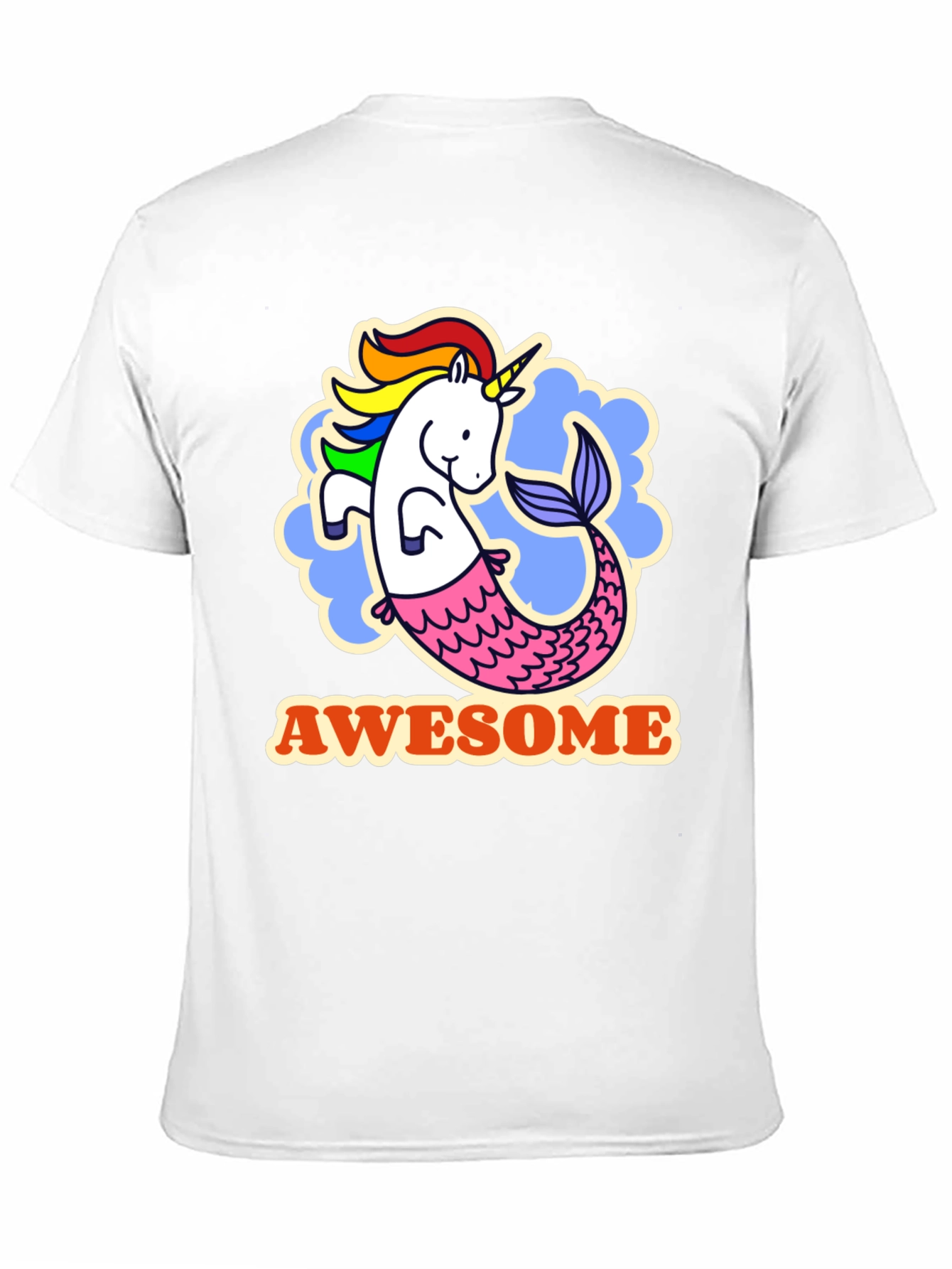 Awesome Unicorn Mermaid Graphic Tee