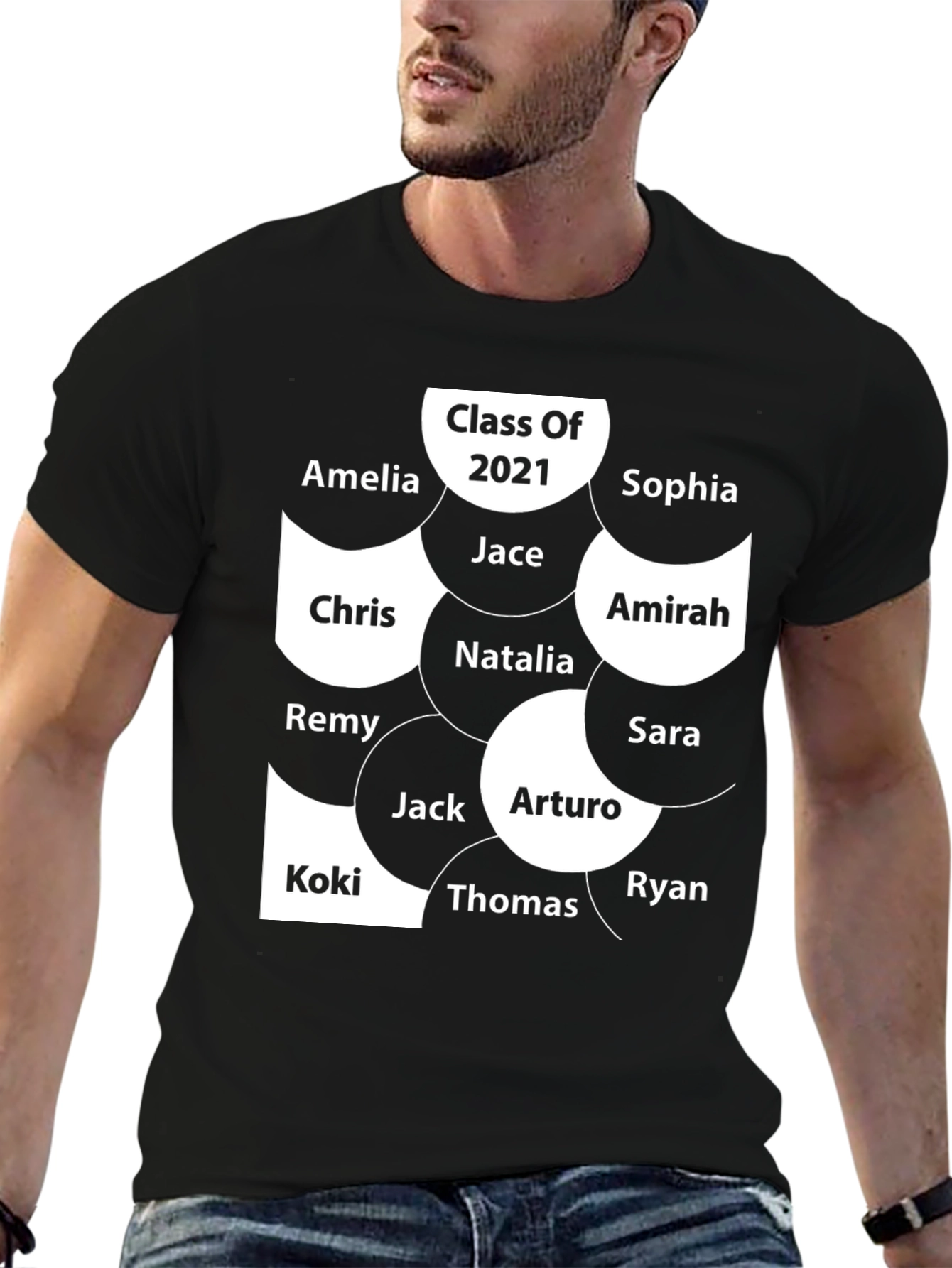 Class of 2021 Personalized Name T-Shirt